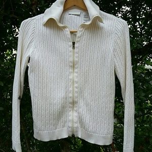 Liz Claiborne Zip sweater petite small